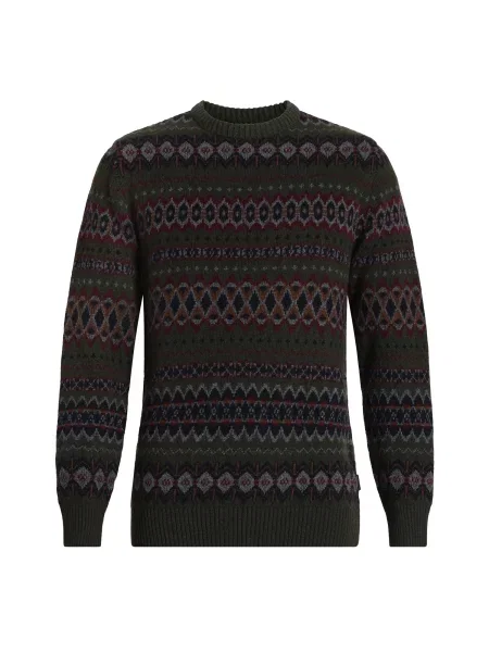 Barbour Pulóver / olíva / sötét narancssárga / rubinvörös szürke