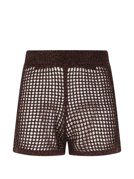 Pantaloni scurți Mc2 Saint Barth plasă maro