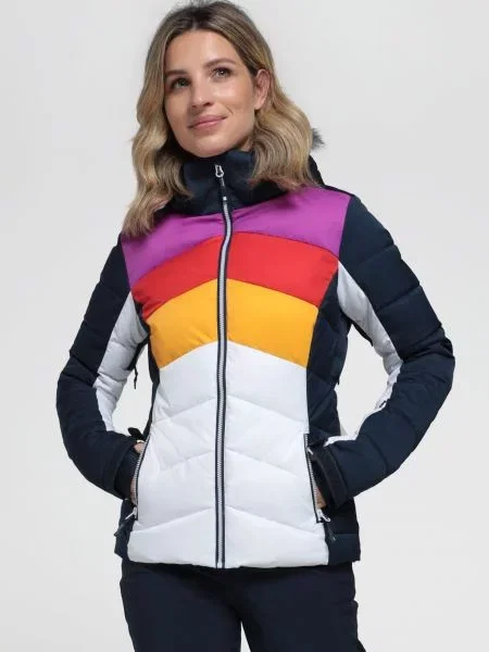 Cascade Padded pikowana kurtka narciarska Purple