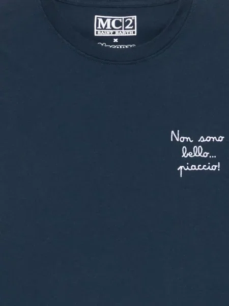 Tricou Mc2 Saint Barth cu broderie albastru