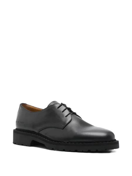 Pantofi derby Common Projects cu șireturi din piele negru