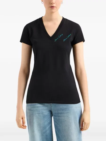 Tricou Armani Exchange cu imagine negru