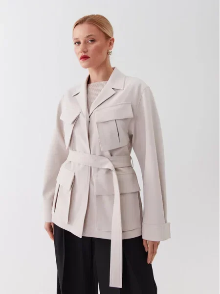 Calvin Klein Płaszcz przejściowy Écru