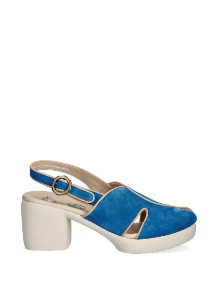 Sandale Fly London cu cataramă slingback albastru