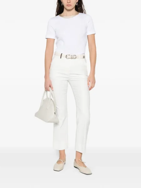 Pantaloni Peserico alb