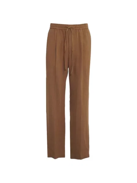 Pantaloni Amaranto cu cordon maro