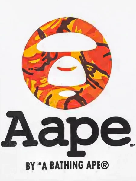 Póló A Bathing Ape® nyomtatás fehér