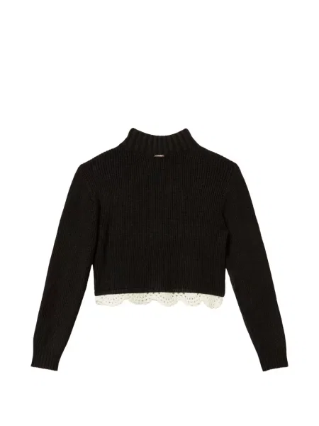 Top dziecięcy Twinset czarny