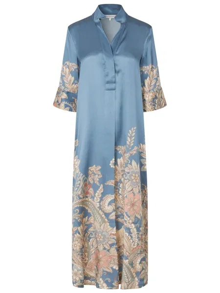 Dea Kudibal Rochie Helga / azur / portocaliu caisă bej