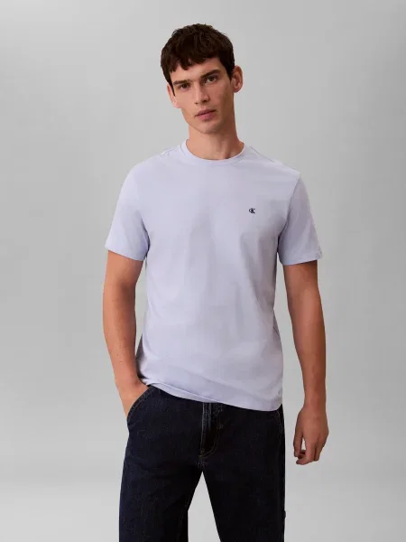 Calvin Klein Jeans Tričko Classic Monogram Fialová modrá