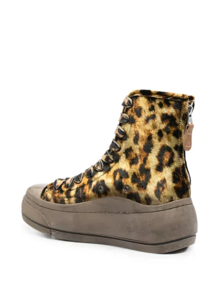 Platform talpú leopárdmintás sneaker R13 nyomtatás sárga