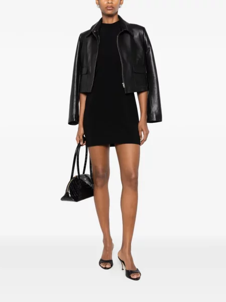 Rochie mini Norma Kamali cu gât halter negru