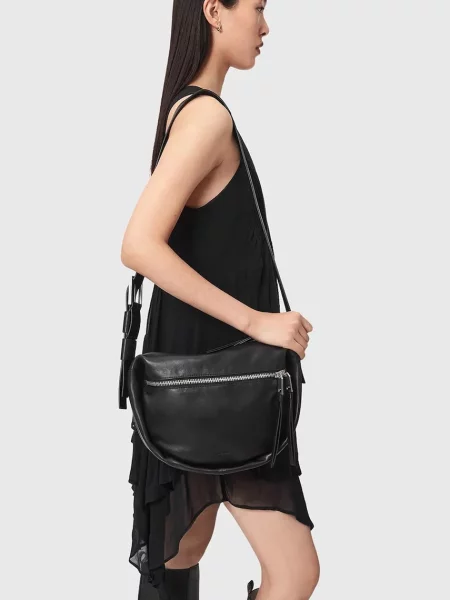 Кожаная сумка Allsaints
