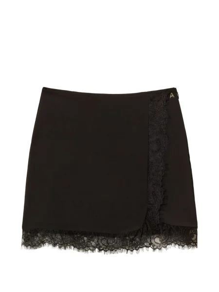 Fusta mini Twinset din dantelă negru