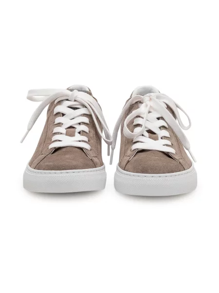 Sneakersy Brunello Cucinelli zamszowe brązowe
