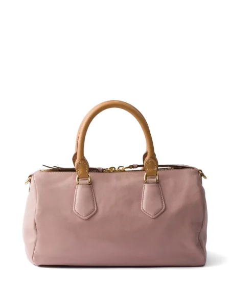 Top Prada din piele roz