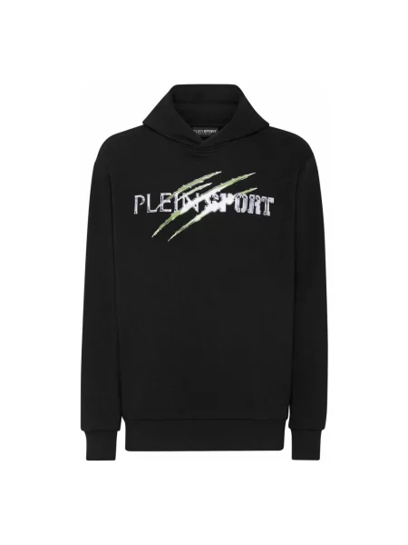 Bluza z kapturem Plein Sport z kapturem czarna