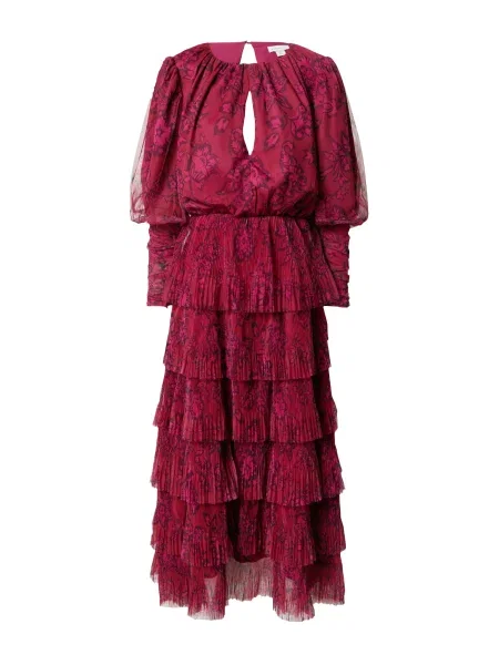Warehouse Rochie de seară roz deschis / roșu carmin negru