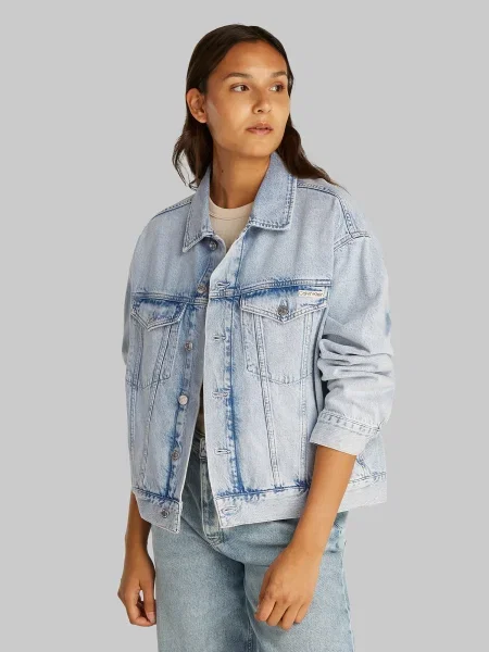 Calvin Klein Jeans farmerdzseki női átmeneti kék