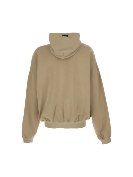 Bluza z kapturem Fear Of God na siłownię beżowa