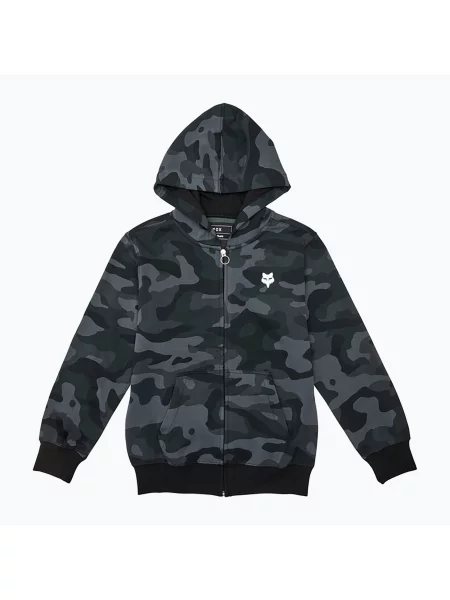 Gyerek pulóver Fox Racing Fox Head Camo Full Zip Jr színkavalkád. Méret: XL fekete