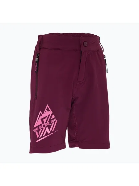 Pantaloni scurți de ciclism pentru copii SILVINI Acri mov