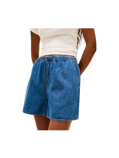 Krótkie szorty jeansowe Tommy Jeans niebieskie