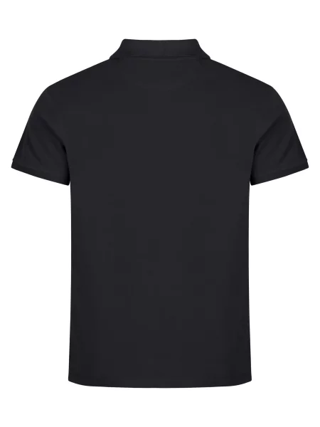 Clique Heavy Premium Polo z czesanego bawełny – black czarna