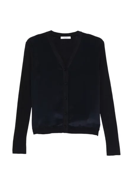 Cardigan Max Mara de mătase albastru
