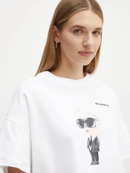 Футболка Karl Lagerfeld IKON бежевий