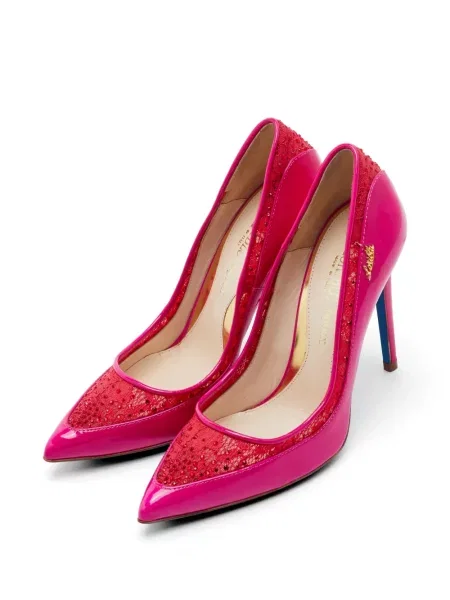 Pantofi cu toc Loriblu din piele de lac roz