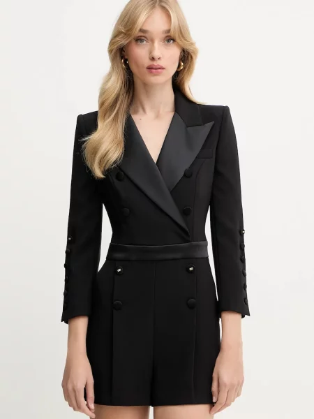 Elisabetta Franchi salopetă cu guler negru