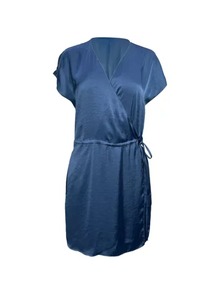 Kombinezon Theory z dekoltem w serek kopertowy niebieski