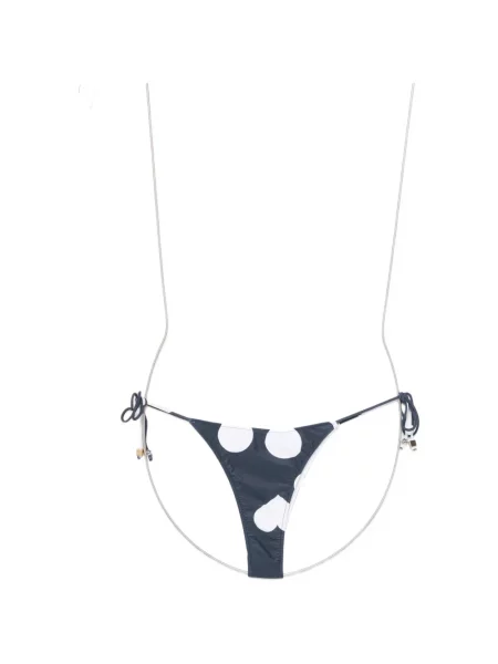 Taškuotas bikini Jacquemus kaklaraiščiai mėlyna