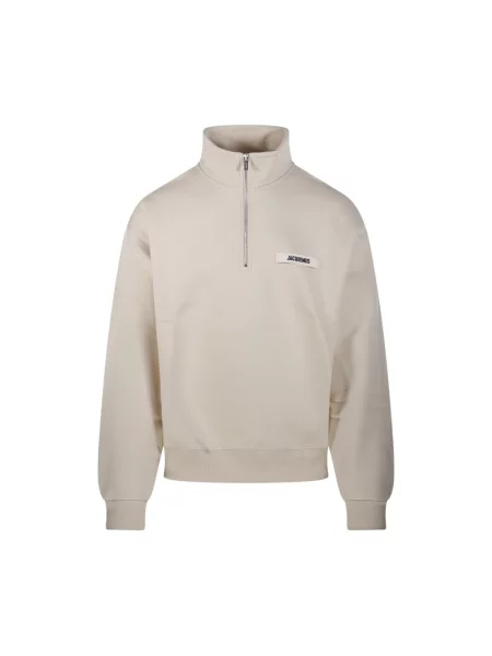 Bluza Jacquemus z kołnierzem beżowa
