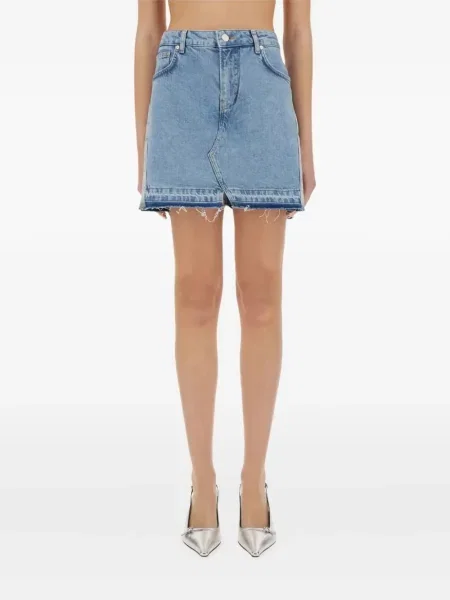 Pantaloni scurți din denim Moschino Jeans albastru