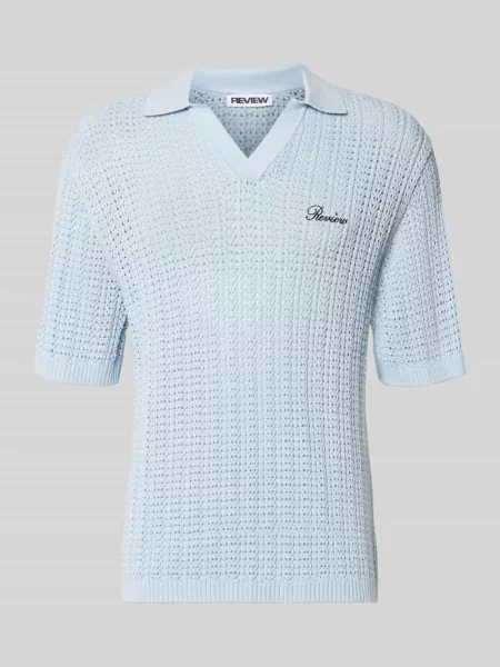 Koszulka polo o kroju slim fit w stylu szydełkowym Review