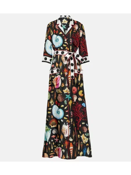 Сатенени панталон Dolce&gabbana с принт