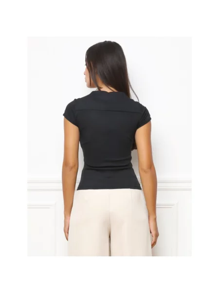 Top La Modeuse negru