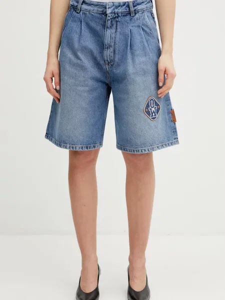 Off-White Royal Patch Denim bermude denim de femei alb