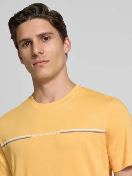 T-shirt o kroju regular fit z czystej bawełny z nadrukiem Tom Tailor