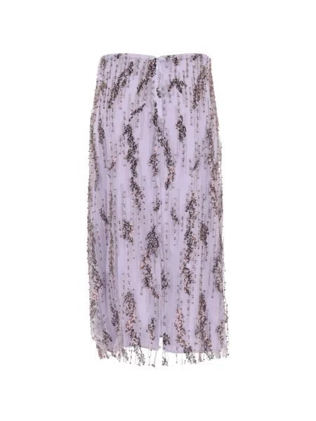 Fustă midi Staud cu paiete violet