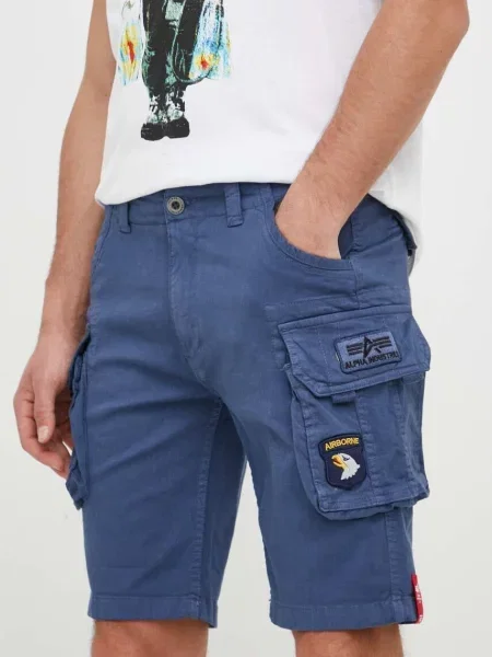 Alpha Industries pantaloni scurti barbati albastru