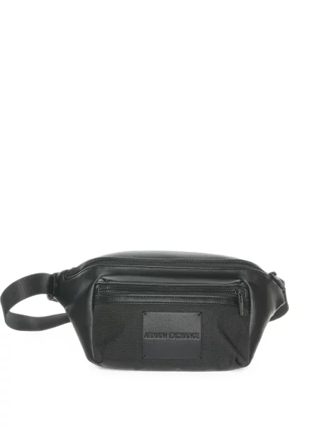 Curea Armani Exchange cu autograf negru