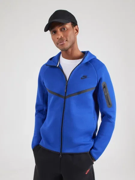 Nike Sportswear Tepláková bunda Tech Fleece modrá čierna