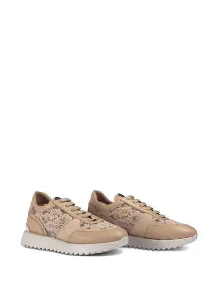 Sneakerși Le Silla din piele maro