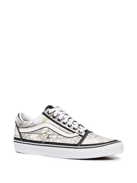 Raštuotos sportbačiai Vans Old Skool balta