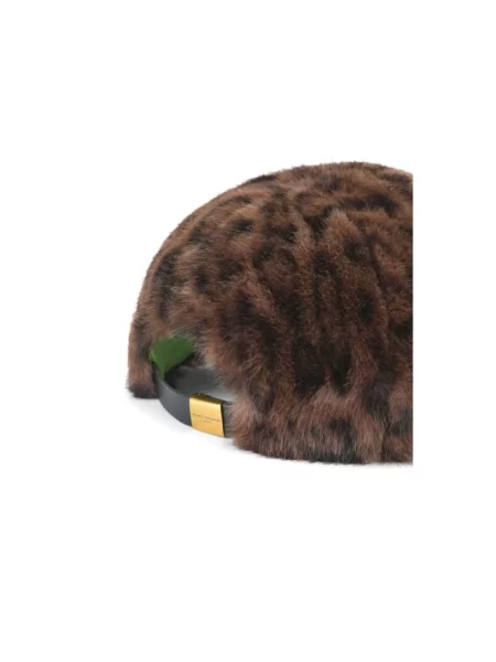 Czapka z daszkiem Kurt Geiger London brązowa