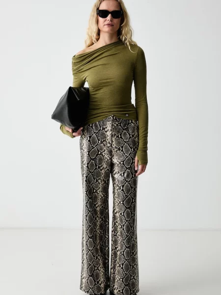 Tricou cu mânecă lungă Miss Sixty de lână verde