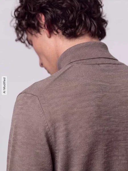 Sweter z golfem o kroju regular fit z czystej wełny model MIKO' Jake*s Studio Men